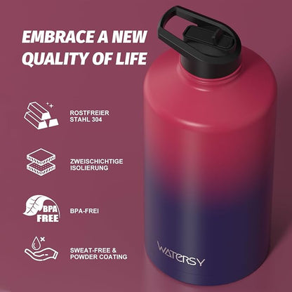 1 Gallon Water Bottle Insulated, BPA Free&Leak Proof, 128oz Stainless Steel - Image 8