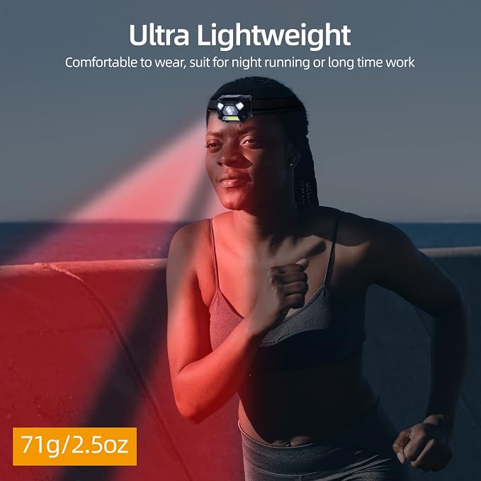 KunHe 2 Pack Red Light Headlamp Red White Light Suitable - Image 7
