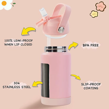 Kerilyn 12oz Kids Water Bottle 2 Pack, Stainless Steel Insulated Water Bottle - Image 2