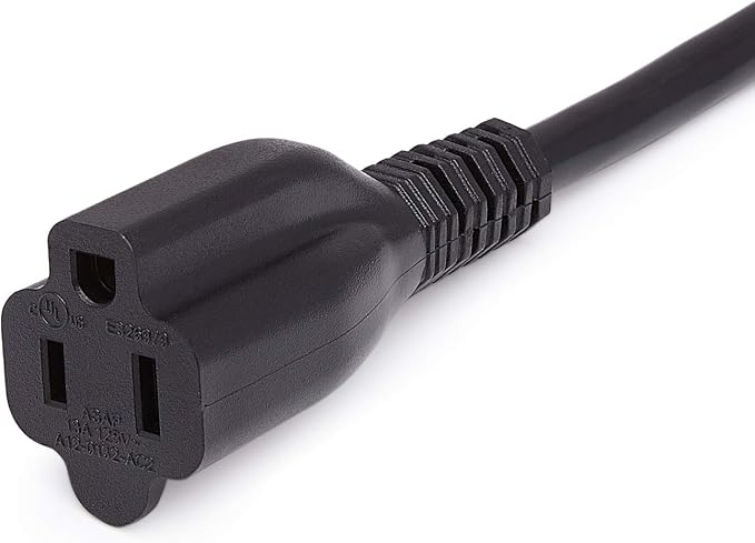 Amazon Basics Extension Cord, 3 Prong Outlet Extender, Indoor Power Cord - Image 3