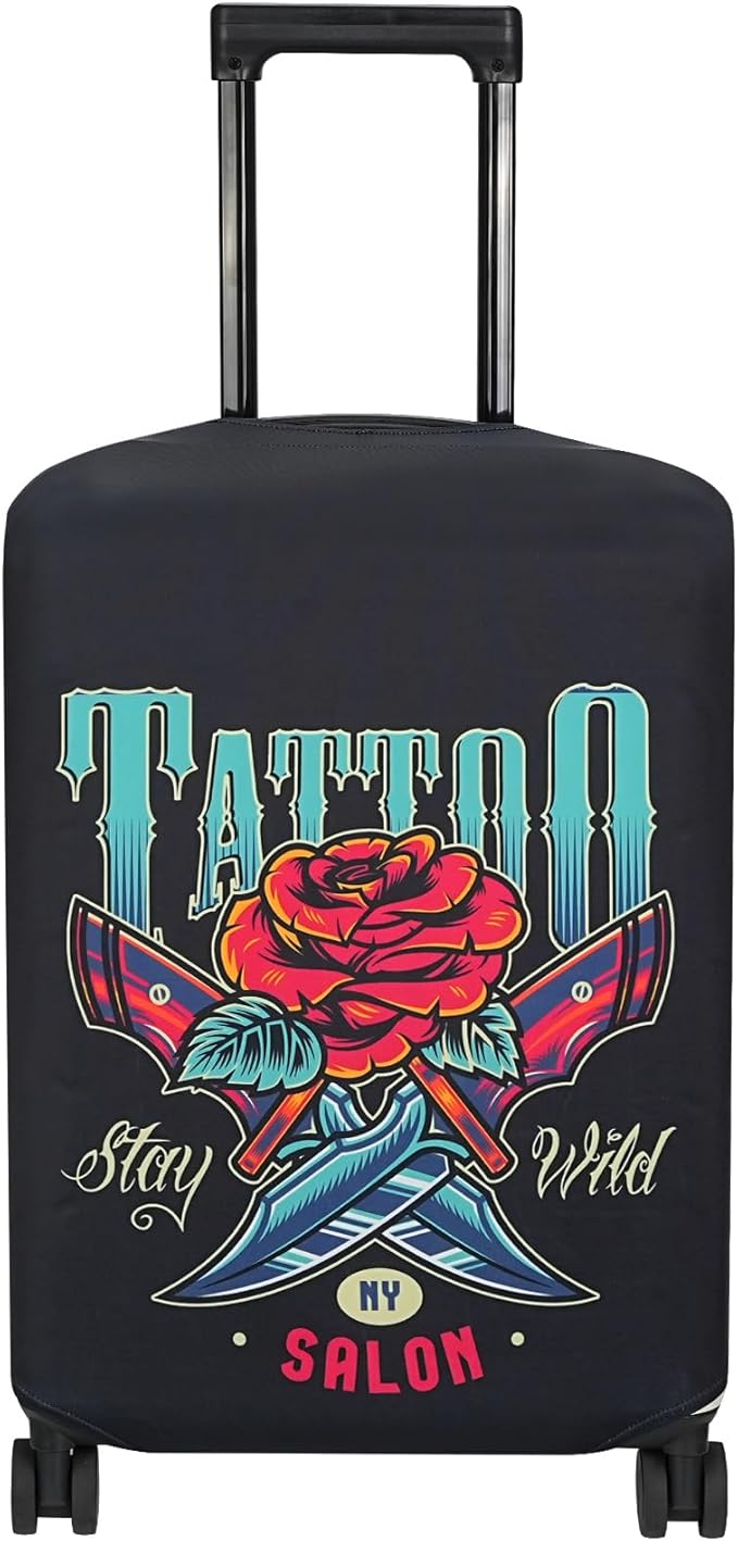 Explore Land Travel Luggage Cover Suitcase Protector Fits 23-26 Inch Case by ExploreLand
