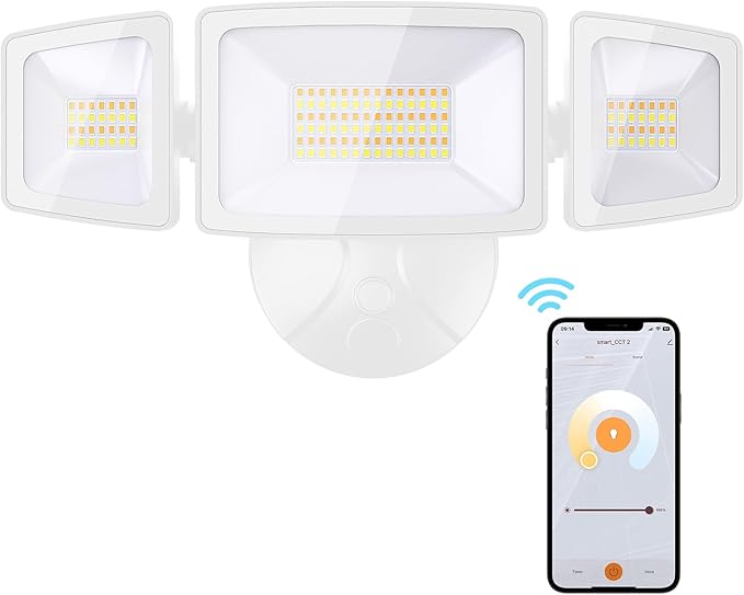 Onforu 55W Smart LED Flood Lights Outdoor, Tunable 2700K-6500K, APP Control by Onforu