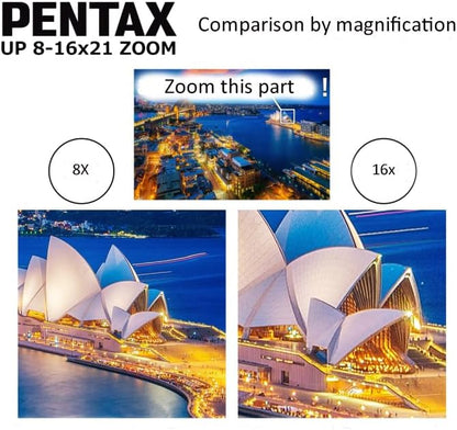 Pentax UP 8-16x21 Green Binoculars Fully-Multi Coating Zoom Tripod Socket - Image 4