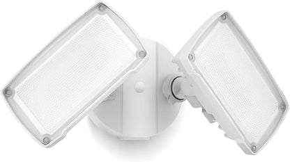 LUTEC 32W 3500LM Integrated Dual-Head LED Flood Light Outdoor, Switch by LUTEC
