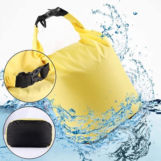 Pimoys 5 Pack Waterproof Dry Sacks, Lightweight Outdoor Dry Bags 20L /12L / - Image 2