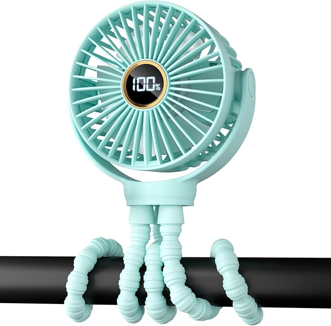 Portable Stroller Mini Fan, Small Rechargeable Personal Fan, Travel Essentials - Image 6