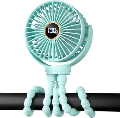Portable Stroller Mini Fan, Small Rechargeable Personal Fan, Travel Essentials - Image 6