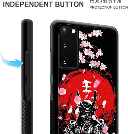 for Samsung Galaxy S20 Case, Sakura Japanese Samurai Pattern Graphic Design - Image 4