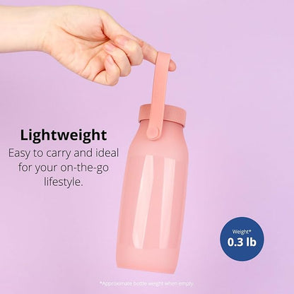 BLUE GINKGO Collapsible Water Bottle – Lightweight, Foldable Silicone Bottles - Image 4
