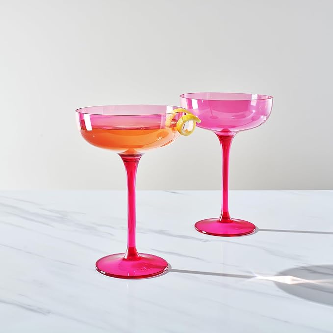 Khen Acrylic Shatterproof Martini, Champagne & Cocktail Unbreakable Glasses | - Image 3