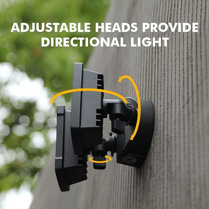 UME 2-Pack 19W Dusk to Dawn LED Security Light Outdoor, 2 Adjustable Head - Image 6