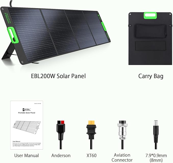 200W High Efficiency ETFE Foldable Solar Panel - Image 9
