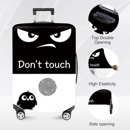 ANNA QUEEN Funny Don't Touch Luggage Cover, Stretchable Suitcase Protector - Image 2