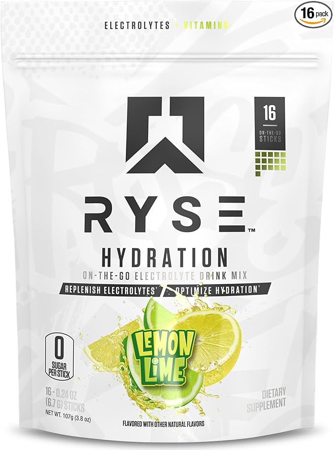 RYSE Hydration Electrolyte Powder Drink Mix Packets by RYSE
