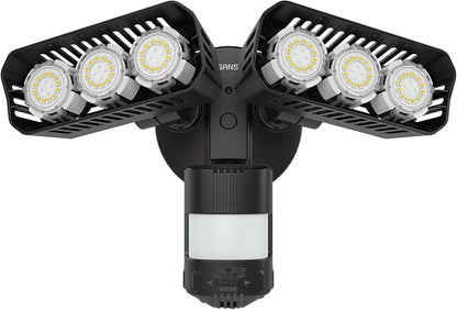 SANSI 38W 5000LM Motion Sensor Outdoor Lights, Flood Light Outdoor Detector by SANSI