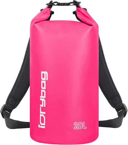 IDRYBAG Dry Bag for Kayaking Waterproof 2L/5L/10L/15L/20L, Small Dry Sack by iDrybag+