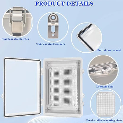 Outdoor Waterproof Electrical Box Junction Box Weatherproof IP67 ABS Plastic - Image 3