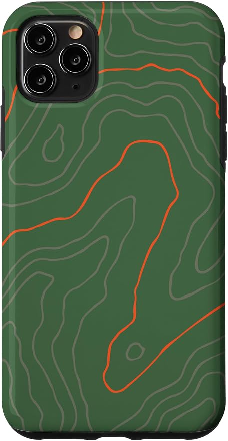Backcountry Topo Guide Orange Lines Topographical Map Case by Unknown