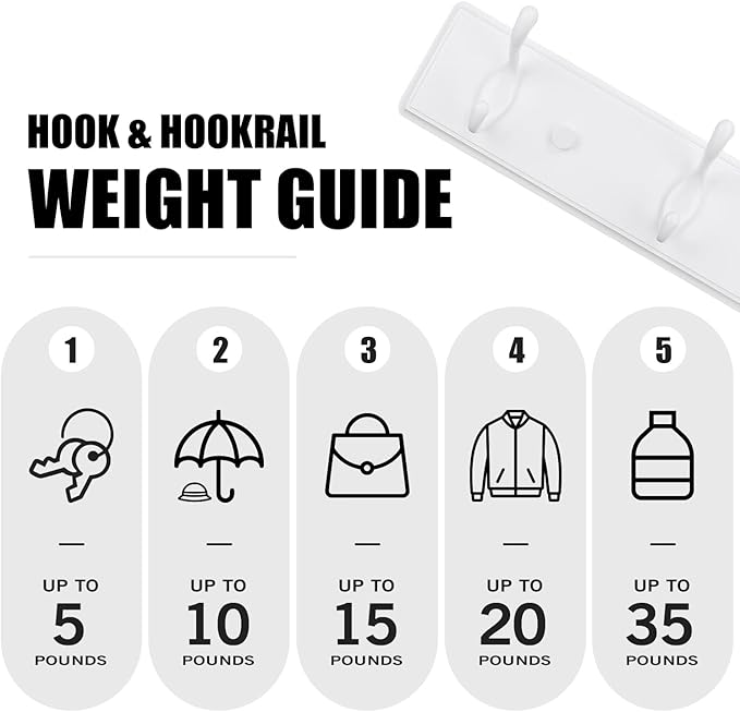 Badiano Wooden Coat Rack, Wall-Mounted Organizer - Image 5