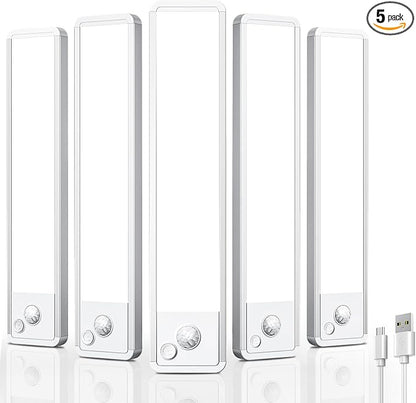 Under Cabinet Motion Sensor Lighting: 10 Inch Dimmable Rechargeable Lights by Vozuji