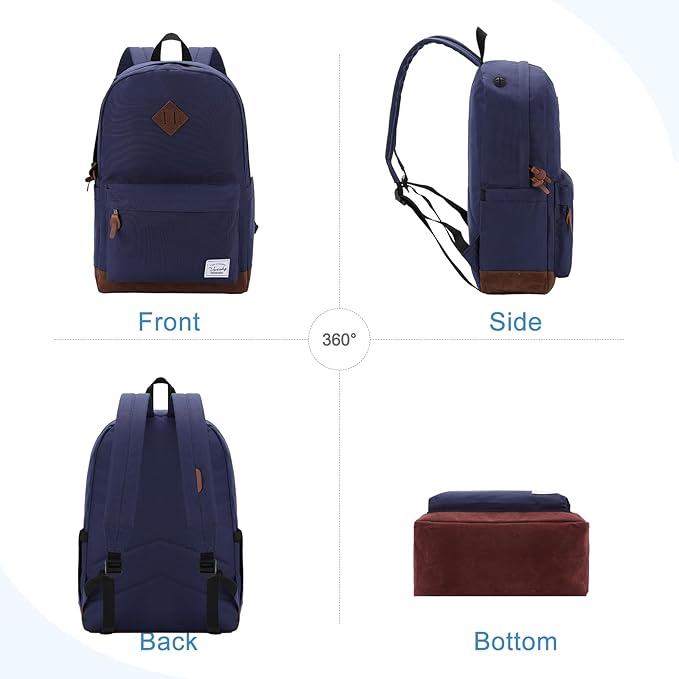 Backpack for Men Women, VASCHY Classic Water-resistant Lightweight Travel - Image 6
