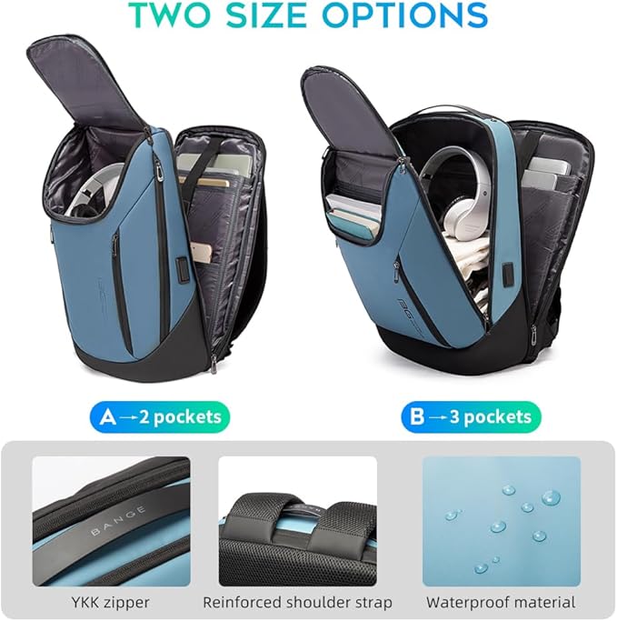 BANGE Business Smart Backpack Waterproof fit 15.6 Inch Laptop Backpack - Image 4