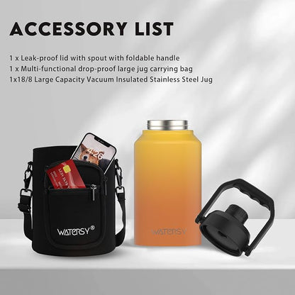 WATERSY 2/3 Gallon Water Bottle Insulated, BPA Free&Leak Proof, 87oz Stainless - Image 6