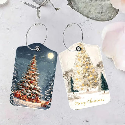 2 Pack Christmas Tree Luggage Tags - Image 4