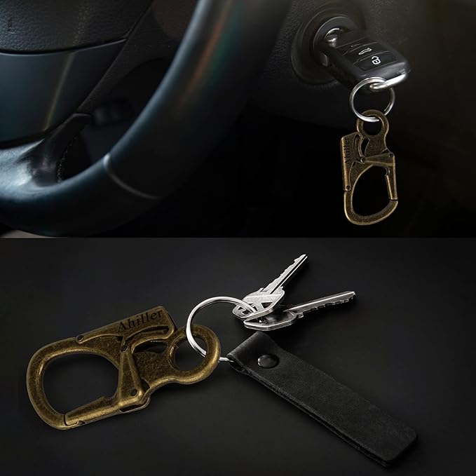 Ahiller Carabiner Clip, Double Anti-Misopening Locking Design, Key Ring Clip - Image 5