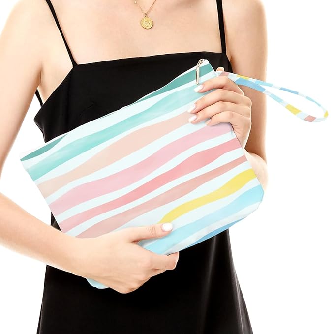 Fokongna Wet Dry Bag, Wet Bag for Swimsuit Travel Beach Bag, Diaper Bag - Image 2