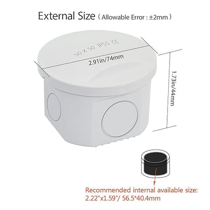 LeMotech Junction Box, Electrical Box IP65 Water Resistant Dustproof ABS - Image 2