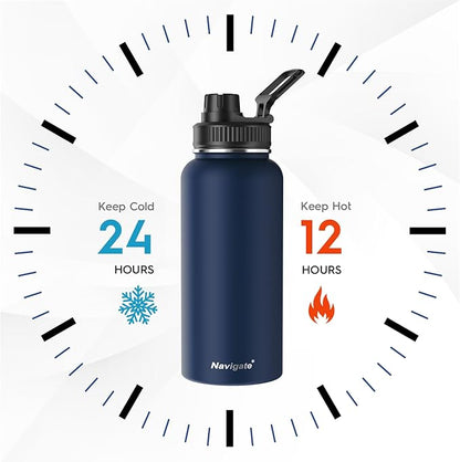 Navigate 32 oz Insulated Stainless Steel Sports Water Bottle - Image 2