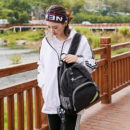 Geboldil Men's and women's waterproof backpack traveling backpack fuchsia - Image 5