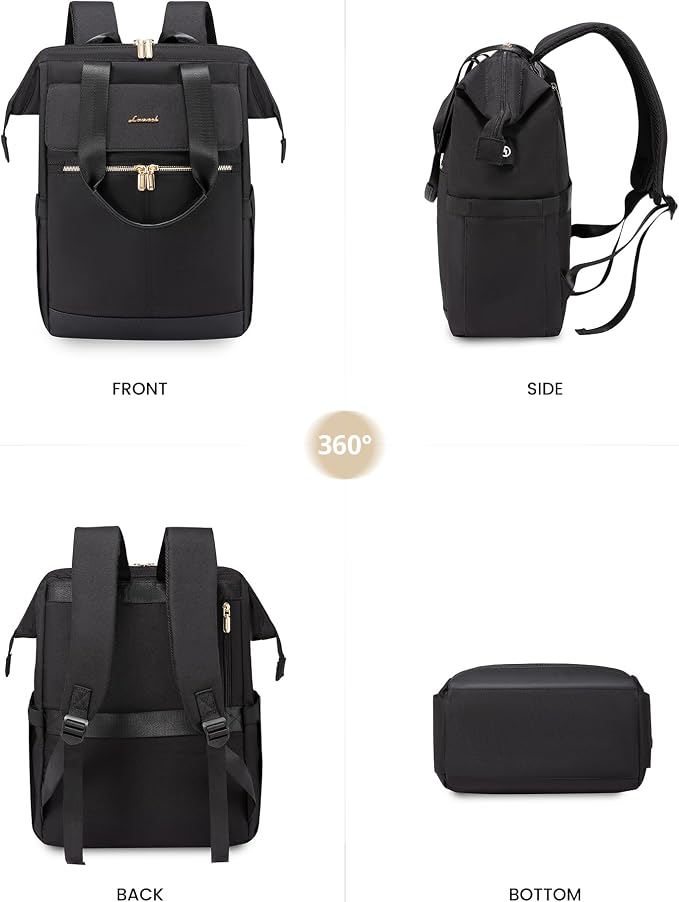 LOVEVOOK Laptop Backpack for Women, 15.6 Inch Work Laptop Bag - Image 9