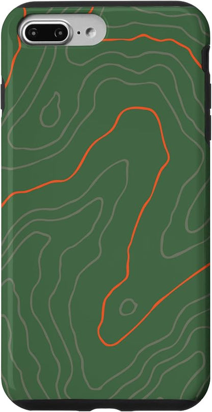 Backcountry Topo Guide Orange Lines Topographical Map Case by Unknown