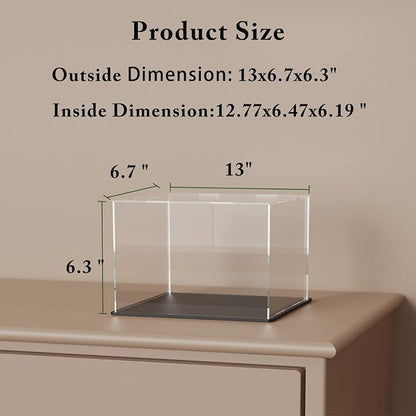 SVENJBB Acrylic Display Case, 13x6.7x6.3 Inch Cube - Image 5