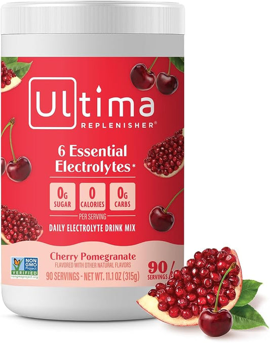 Ultima Replenisher Daily Electrolyte Powder Drink Mix – Sugar Free – Cherry by UltimaReplenisher