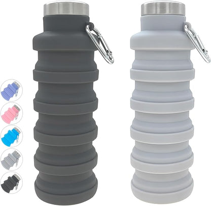 YCT Collapsible Water Bottle 17oz（500ml），Travel Portable Sport Water by YCT