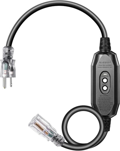 DEWENWILS 3Ft Automatic GFCI Extension Cord Outdoor, 12/3 SJTW Heavy Duty by DEWENWILS