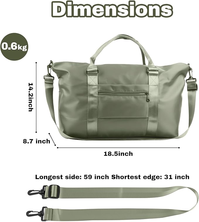 Weekender Duffel Bags for Women， Travel Totes Bag for Airplane Essentials - Image 4