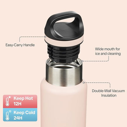 BJPKPK Insulated Water Bottle 18OZ Stainless Steel Water Bottle - Image 2