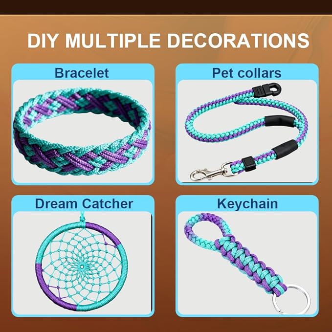 Micro Paracord, 1.18mm x 100ft Thin Mini Utility Braided Small Paracord - Image 4