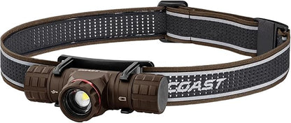 Coast XPH30R 1500 Lumen USB-C Rechargeable Dual Power Headlamp by Coast