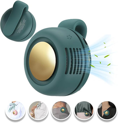 Portable Clip-On Fan, Mini USB Rechargeable 360° Rotatable Fan, 3-Speed Silent - Image 2