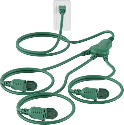 PLUGTUL 12FT Outdoor Extension Cord by PLUGTUL