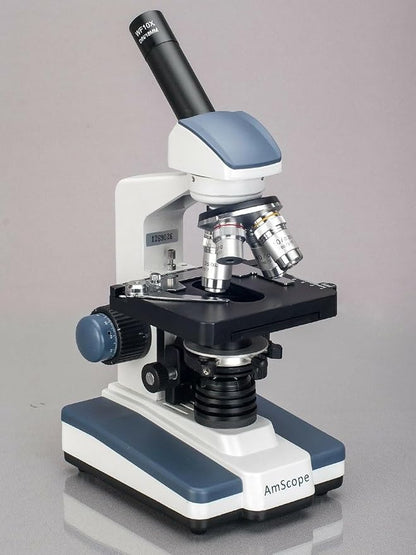 AmScope 40X-2500X LED Digital Monocular Compound Microscope - Image 2