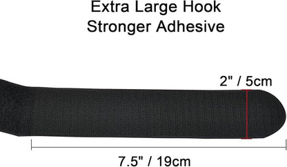 2 x 48 Inch Hook and Loop Cable Tie, 6 Pack Heavy Duty Adjustable Fastening - Image 5