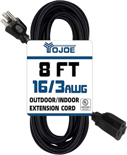 YOJOE Indoor Outdoor Extension Cord, 3 Prong 13A Weatherproof Power Cord by YOJOE