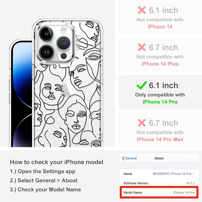 MOSNOVO Case for iPhone 14 Pro - Image 2