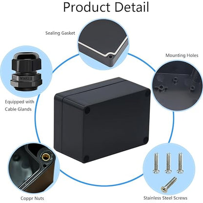 2 Packs Junction Box IP65 Waterproof ABS Plastic Electrical Project Case Power - Image 5